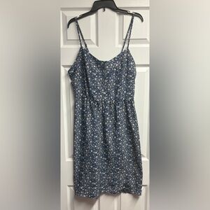 Romy Anthropologie Floral Mini Dress W/ Back Smocking & Adjustable Straps XL